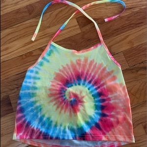 Tie dye halter top
